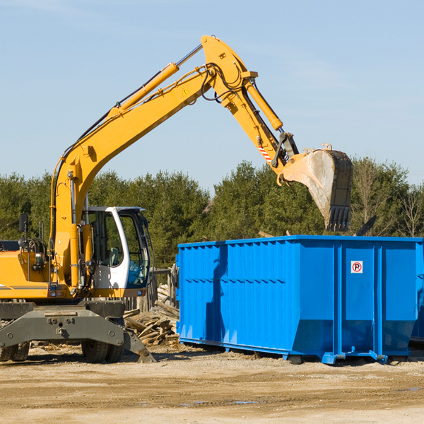 can i choose the location where the residential dumpster will be placed in Rock County MN